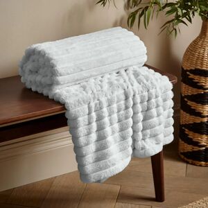 Catherine Lansfield Grey Ribbed Velvet Throw - Throw Catherine Lansfield Grey Ribbed Velvet Throw - Throw