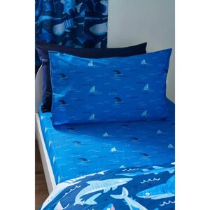 Catherine Lansfield Jawsome Shark Single Fitted Sheet - Fitted Sheet Catherine Lansfield Jawsome Shark Single Fitted Sheet - Fitted Sheet