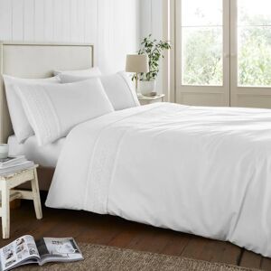 Catherine Lansfield White King Duvet Set - Reversible Bedding Catherine Lansfield White King Duvet Set - Reversible Bedding