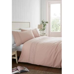 Catherine Lansfield Broderie Anglaise Easy Care Duvet Cover Bedding Set - Bedding Set Catherine Lansfield Broderie Anglaise Easy Care Duvet Cover Bedding Set - Bedding Set