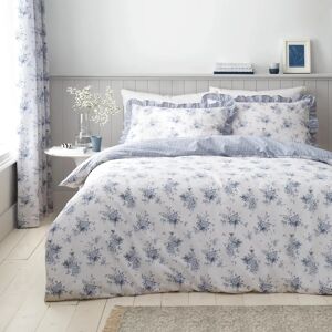 Catherine Lansfield Lucie Floral Blau Wendbares Bettbezug-Set Catherine Lansfield Lucie Floral Blau Wendbares Bettbezug-Set