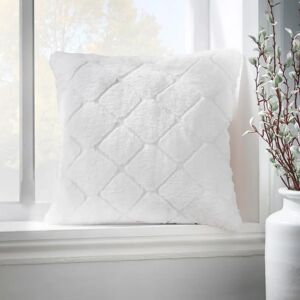Catherine Lansfield White Geometric Diamond Cushion - Cushion Catherine Lansfield White Geometric Diamond Cushion - Cushion