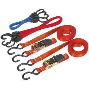 Sealey Td285sbd - Tie-down & Bungee Cord Set 6pc Sealey Td285sbd - Tie-down & Bungee Cord Set 6pc