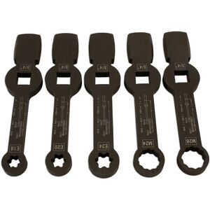 Laser 7160 - Brake Caliper Wrench Set - For HGV - 5pc Laser 7160 - Brake Caliper Wrench Set - For HGV - 5pc