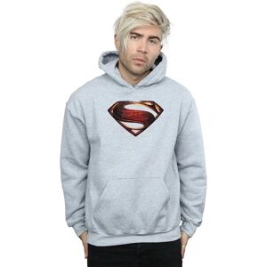 DC Comics Superman Hoodie - Justice League Emblem, Sport Grey XXL DC Comics Superman Hoodie - Justice League Emblem, Sport Grey XXL