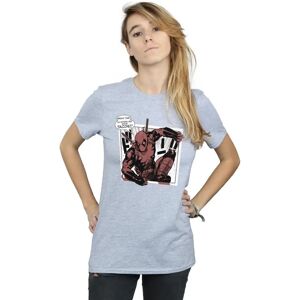 Marvel Deadpool T-Shirt - Casual Relaxed Fit - Sport Grey Marvel Deadpool T-Shirt - Casual Relaxed Fit - Sport Grey
