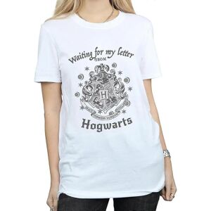 Harry Potter White Boyfriend T-Shirt - Hogwarts Waiting For My Letter - T-shirt Harry Potter White Boyfriend T-Shirt - Hogwarts Waiting For My Letter - T-shirt