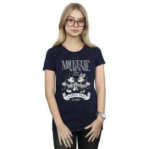 Disney Mickey Minnie Mouse Katoenen T-Shirt - Marineblauw - M Disney Mickey Minnie Mouse Katoenen T-Shirt - Marineblauw - M