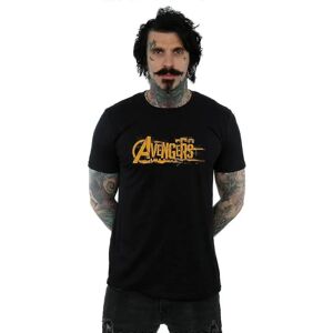 Marvel Mens Avengers Infinity War Orange Logo T-Shirt - T-Shirt Marvel Mens Avengers Infinity War Orange Logo T-Shirt - T-Shirt