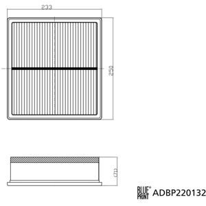 BLUE PRINT ADBP220132 - Ilman suodatin ISUZU D-Max II & III BLUE PRINT ADBP220132 - Ilman suodatin ISUZU D-Max II & III