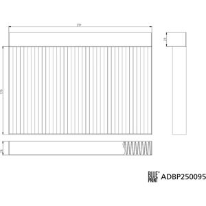 BLUE PRINT ADBP250095 Filtro abitacolo - Carbone attivo BLUE PRINT ADBP250095 Filtro abitacolo - Carbone attivo