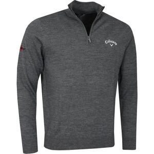 Callaway Golf Mens 2025 1/4 Zip Blended Merino Mix Odyssey Thermal Sweater - Steel Heather Callaway Golf Mens 2025 1/4 Zip Blended Merino Mix Odyssey Thermal Sweater - Steel Heather