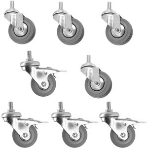 SPARES2GO - Castor Wheel Trolley - 50mm M10 Threaded SPARES2GO - Castor Wheel Trolley - 50mm M10 Threaded