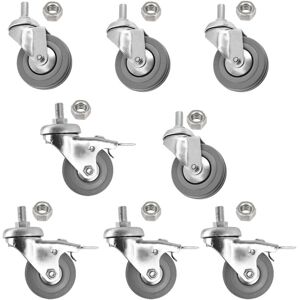SPARES2GO - Castor Wheel Trolley - 50mm - M10 Threaded - Caster Wheels SPARES2GO - Castor Wheel Trolley - 50mm - M10 Threaded - Caster Wheels