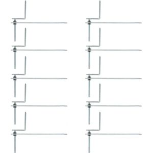 SPARES2GO - Gutter Rise & Fall Bracket - Galvanised - Adjustable - Bracket SPARES2GO - Gutter Rise & Fall Bracket - Galvanised - Adjustable - Bracket