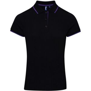 Premier Womens/Ladies Contrast Coolchecker Polo Shirt - XS Premier Womens/Ladies Contrast Coolchecker Polo Shirt - XS