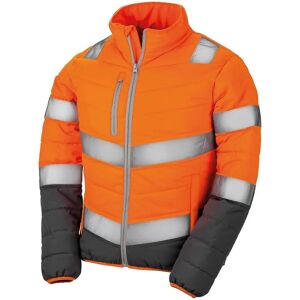 Result Womens Soft Safety Jacket - Fluorescent Orange/Grey Result Womens Soft Safety Jacket - Fluorescent Orange/Grey