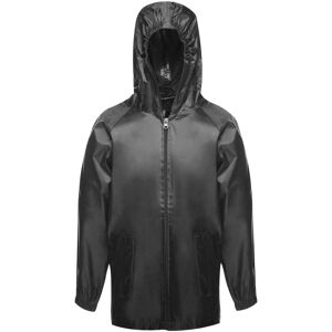 Regatta Boys Black Waterproof Jacket - 9-10 Years Regatta Boys Black Waterproof Jacket - 9-10 Years