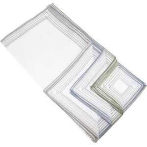 Universal Textiles Cotton Rich Stripe Border Handkerchiefs - Handkerchiefs Universal Textiles Cotton Rich Stripe Border Handkerchiefs - Handkerchiefs