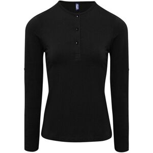 Premier Zwart Lange Mouwen T-shirt - T-shirt Premier Zwart Lange Mouwen T-shirt - T-shirt