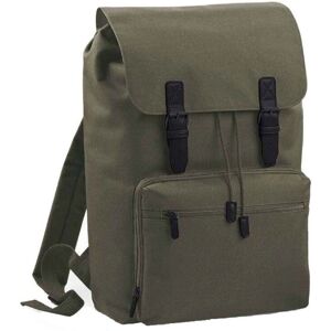 BagBase Vintage Laptop Backpack - Olive Green/Black BagBase Vintage Laptop Backpack - Olive Green/Black