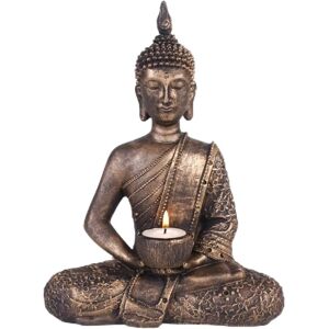 Something Different Thai Buddha Tealight Holder Brown/Gold - Tealight Holder Something Different Thai Buddha Tealight Holder Brown/Gold - Tealight Holder