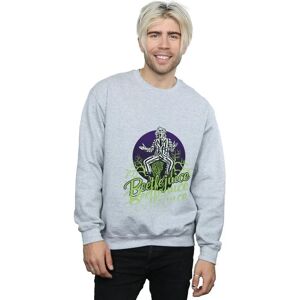Absolute Cult Beetlejuice Men's Faded Pose Sweatshirt - Sport Grey - Sweatshirt Absolute Cult Beetlejuice Men's Faded Pose Sweatshirt - Sport Grey - Sweatshirt