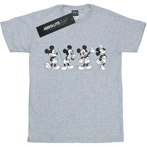 Disney Mickey Mouse Four Emotions Boyfriend Fit T-Shirt Sport Grey - T-Shirt Disney Mickey Mouse Four Emotions Boyfriend Fit T-Shirt Sport Grey - T-Shirt