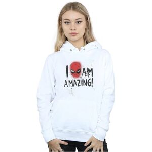 Marvel Spider-Man Hoodie - Heavy Cotton Blend - White - XXL Marvel Spider-Man Hoodie - Heavy Cotton Blend - White - XXL