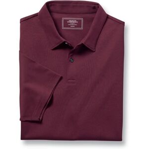 Charles Tyrwhitt XL Wine Cotton Polo - Men's Smart Jersey Shirt Charles Tyrwhitt XL Wine Cotton Polo - Men's Smart Jersey Shirt