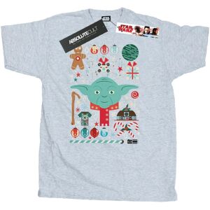Absolute Cult Star Wars Kerst Yoda Heren T-Shirt - Sport Grijs - T-Shirt Absolute Cult Star Wars Kerst Yoda Heren T-Shirt - Sport Grijs - T-Shirt