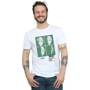 Biały dopasowany T-shirt Davida Bowie - Plakat koncertowy - Odzież męska Biały dopasowany T-shirt Davida Bowie - Plakat koncertowy - Odzież męska