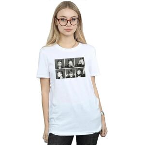 David Bowie White Cotton Boyfriend T-Shirt - Casual Music Merch David Bowie White Cotton Boyfriend T-Shirt - Casual Music Merch