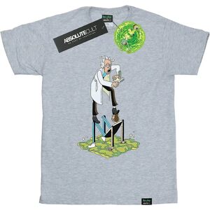 Absolute Cult Rick Morty Damen T-Shirt - Lässig, Heather Grau, Small Absolute Cult Rick Morty Damen T-Shirt - Lässig, Heather Grau, Small