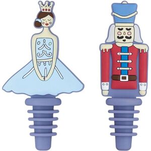 Kitchencraft Nutcracker Christmas Bottle Stopper Silicone Multi-Color Kitchencraft Nutcracker Christmas Bottle Stopper Silicone Multi-Color