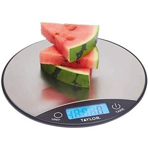 Taylor Black Silver 5kg Kitchen Scales - Transparent Taylor Black Silver 5kg Kitchen Scales - Transparent