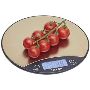 Taylor Digital Dual 5Kg Kitchen Scales - Black & Brass Taylor Digital Dual 5Kg Kitchen Scales - Black & Brass