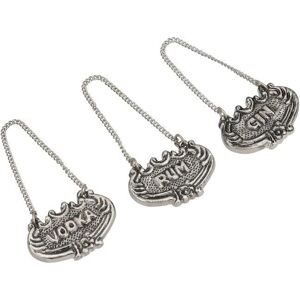 BarCraft Antique Finish Decanter Collars - Set of 3, Gift Boxed - Decanter Labels & Collars BarCraft Antique Finish Decanter Collars - Set of 3, Gift Boxed - Decanter Labels & Collars