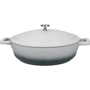 MasterClass Grey Ombre Cast Aluminium 28cm 4L Casserole Dish with Lid MasterClass Grey Ombre Cast Aluminium 28cm 4L Casserole Dish with Lid