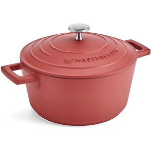 MasterClass Cast Aluminium 2.5L Red Casserole Dish - Kitchen Essential MasterClass Cast Aluminium 2.5L Red Casserole Dish - Kitchen Essential
