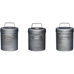 KitchenCraft Vintage Metal Canister Set - Tea, Coffee & Sugar KitchenCraft Vintage Metal Canister Set - Tea, Coffee & Sugar