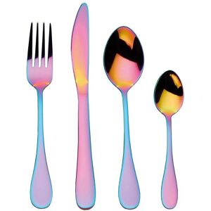 Mikasa Rainbow Iridescent 16-Piece Cutlery Set - Service for 4 Mikasa Rainbow Iridescent 16-Piece Cutlery Set - Service for 4