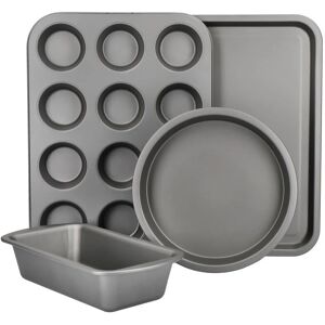 Kitchencraft Non-Stick Carbon Steel 4-Piece Bakeware Set - Bakeware Set Kitchencraft Non-Stick Carbon Steel 4-Piece Bakeware Set - Bakeware Set
