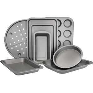 Kitchencraft Carbon Steel Non-Stick 8-Piece Bakeware Set - Bakeware Set Kitchencraft Carbon Steel Non-Stick 8-Piece Bakeware Set - Bakeware Set