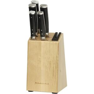 KitchenAid Gourmet 5 Piece Knife Set with Sharpener & Birchwood Block - Knife Set KitchenAid Gourmet 5 Piece Knife Set with Sharpener & Birchwood Block - Knife Set