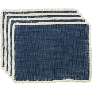 Creative Tops Blue Jute Rectangular Placemats - Place Mats Creative Tops Blue Jute Rectangular Placemats - Place Mats