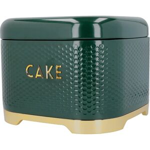 Lovello Textured Large Square Cake Storage Tin - Green Lovello Textured Large Square Cake Storage Tin - Green