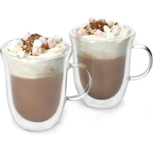 La Cafetiere Double Walled Hot Chocolate Mug Set - Hot Chocolate Mugs La Cafetiere Double Walled Hot Chocolate Mug Set - Hot Chocolate Mugs