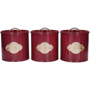 KitchenCraft Tea Coffee Sugar Set - Storage Canisters - 3 pcs KitchenCraft Tea Coffee Sugar Set - Storage Canisters - 3 pcs