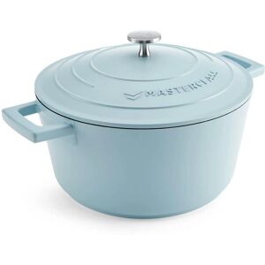 Masterclass Sky Blue Cast Aluminium Casserole Dish - 4L Masterclass Sky Blue Cast Aluminium Casserole Dish - 4L